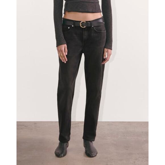 Everlane The Super-Soft Relaxed Straight Leg Jean Stormy Black 32 Regular - Picture 1 of 6